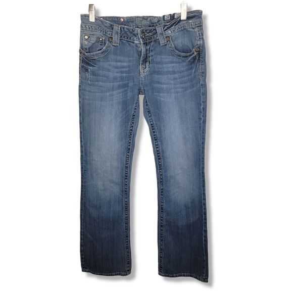 Miss Me bling pocket bootcut denim jeans size 28 - Picture 1 of 10